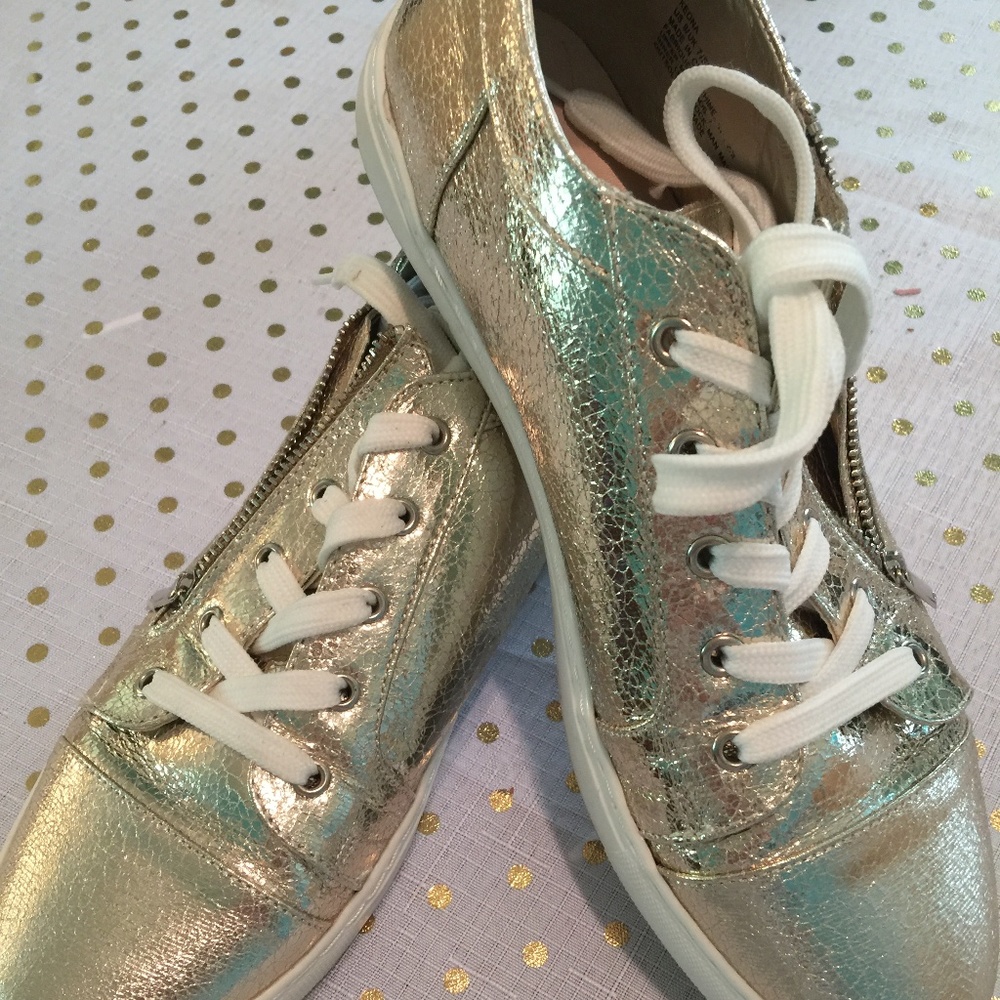 Gold Tennis Shoes